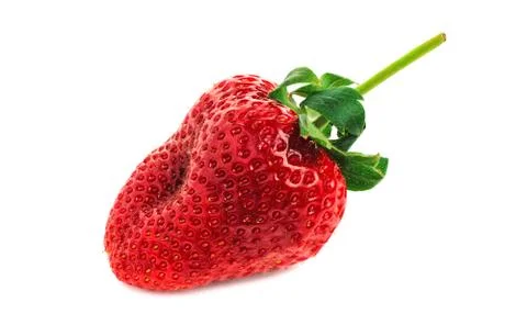 Three strawberries Stock Photos