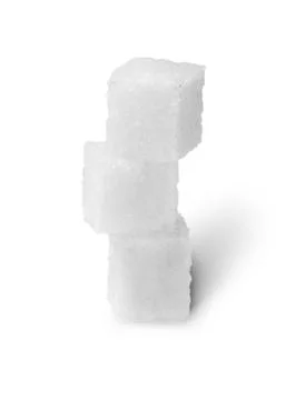 Three sugar cubes Stock Photos