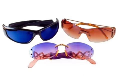 	Three sunglasses Stock Photos