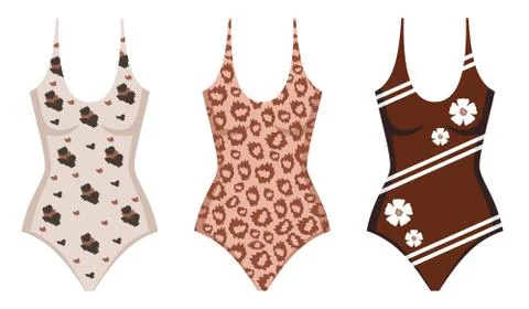 Three swimming suits 스톡 일러스트