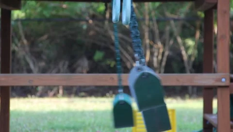 Three Swings Blowing In The Wind 動画素材 6446825