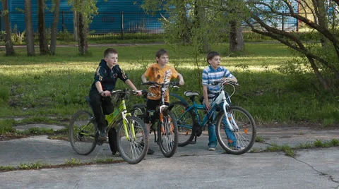 Three teenagers Stock Footage 24275935