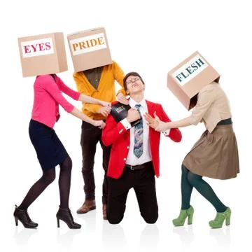 The three temptations Stock Photos