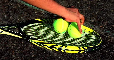 Three Tennis Balls Vídeos de archivo 130954834