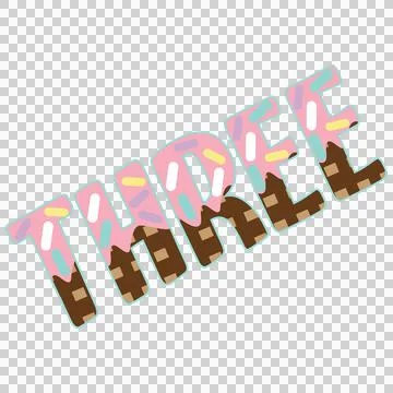 Three Text Silhouette House Outlines black Variation A Stock Illustration