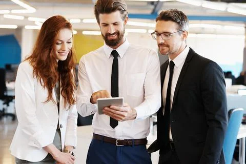 Three times the expertise Stock Photos
