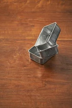 Three tin boxes Stock Photos