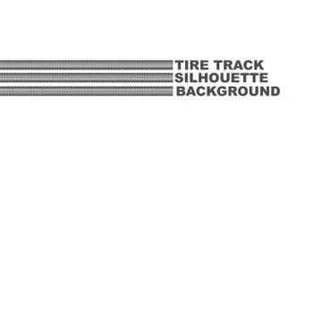 Three tire tracks text Stock Illustration