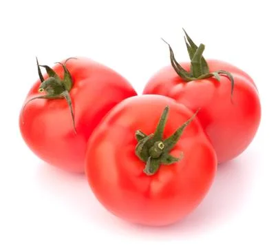 Three tomato vegetables Stock Photos