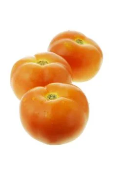 Three tomatoes Stock Photos