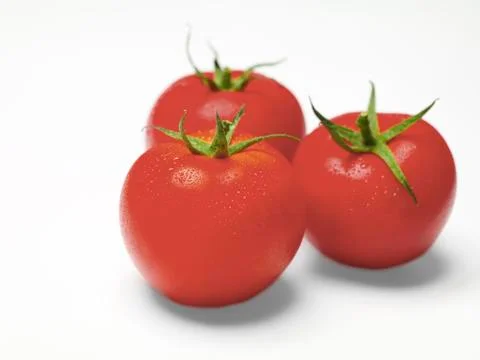 Three tomatoes Stock Photos