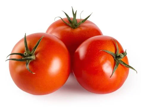 Three tomatoes Stock Photos