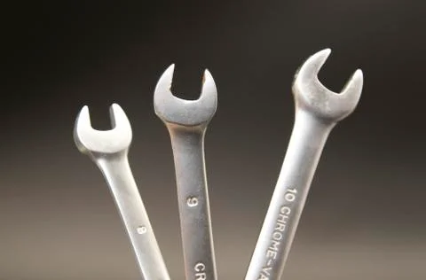 Three tools in scale Stock Photos