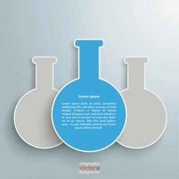 Three tubes infographic Stock Illustration