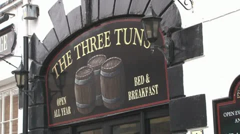 The Three Tuns Stock Footage 11154499