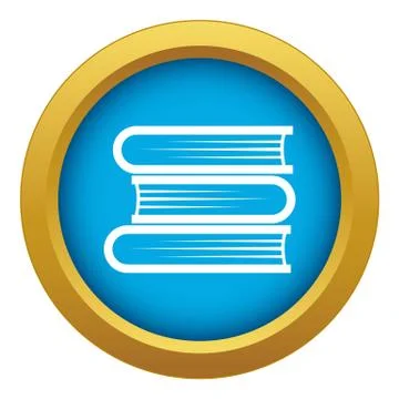 Three tutorial icon blue vector isolated 库存插图