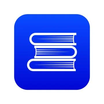 Three tutorial icon digital blue Illustrazione stock