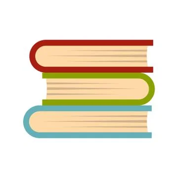 Three tutorial icon, flat style 库存插图