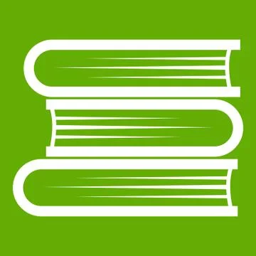 Three tutorial icon green Illustrazione stock