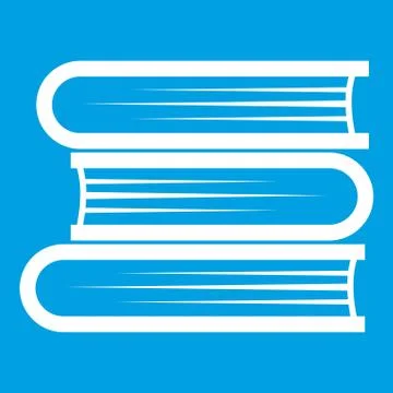 Three tutorial icon white Illustrazione stock