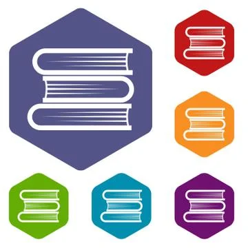 Three tutorial icons set Illustrazione stock