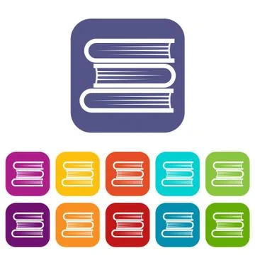 Three tutorial icons set Stock Illustration