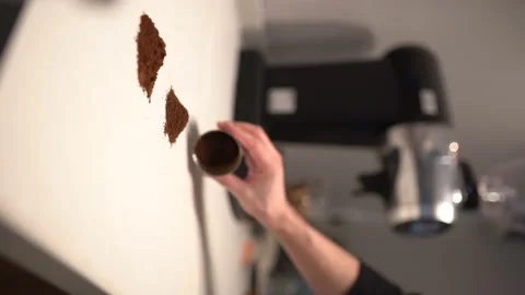 Three Types Of Coffee - Beans, Ground And Instant, Rotation On White Background Stock Footage 196168000