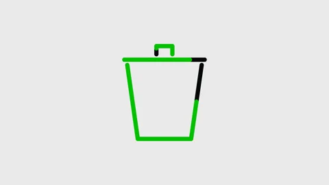 Three types of trash logos Stock Footage 90900825