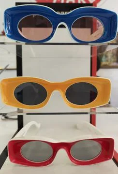 Three Unique colorful spectacles Stock Photos
