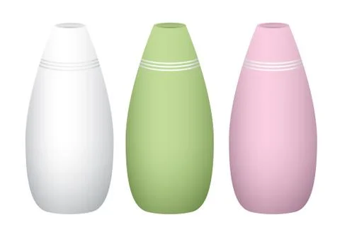 Three vases Stockillustratie