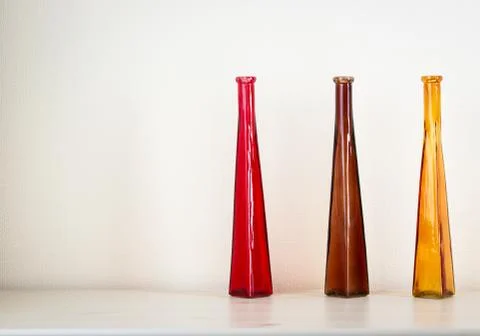 Three vases Stock Photos