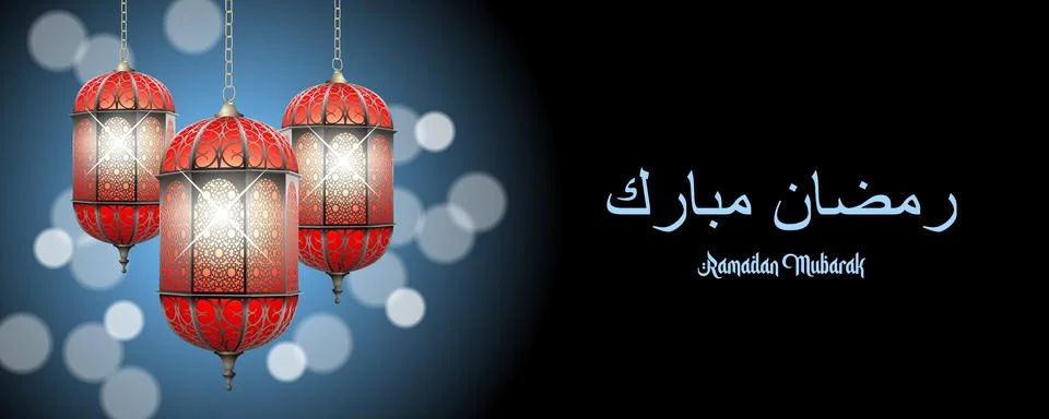 Three vector realistic 3D eastern oriental burning lanterns 스톡 일러스트