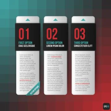 Three vertical banners. Useful for web design. EPS10. Stock Illustration