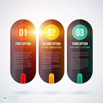 Three vertical banners on white background. EPS10 Stock Illustration