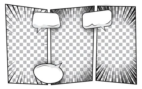 Three vibrant comic book style panels. vector illustration Stock Illustration