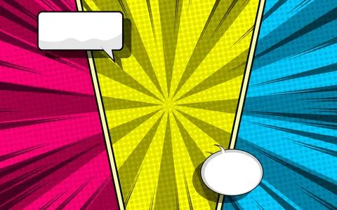 Three vibrant comic book style panels. Stock Illustration