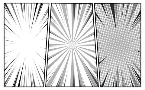 Three vibrant comic book style panels. vector illustration 库存插图