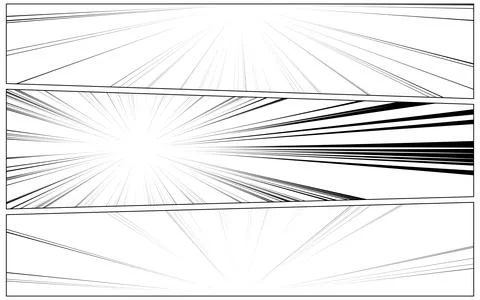 Three vibrant comic book style panels イラスト素材