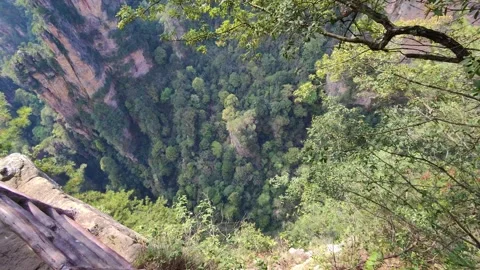 Three Views Platform三观台 in Zhangjiajie Stock Footage 319677063