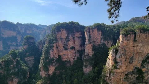 Three Views Platform三观台 in Zhangjiajie Stock Footage 319677069