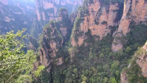 Three Views Platform三观台 in Zhangjiajie Stock Footage 319677087