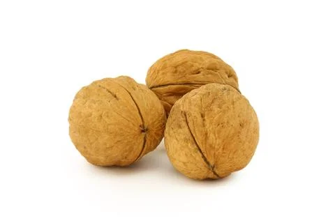 Three walnuts Stock Photos