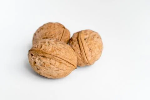 Three walnuts Stock Photos