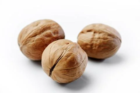 Three walnuts Stock Photos