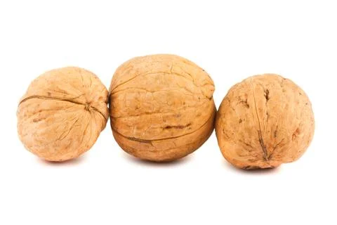 Three walnuts Stock Photos