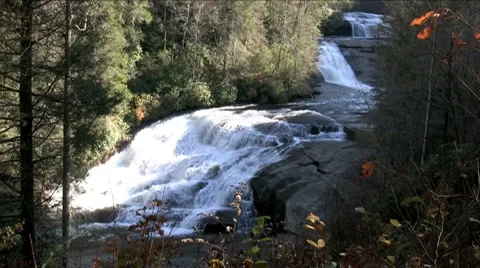 Three waterfalls Stock Footage 907302