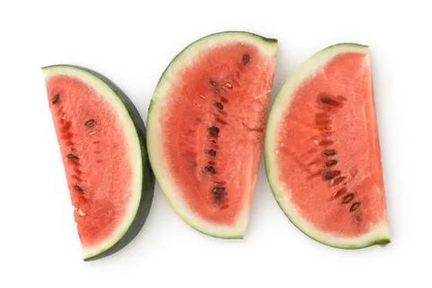 Three watermelon slices Stock Photos