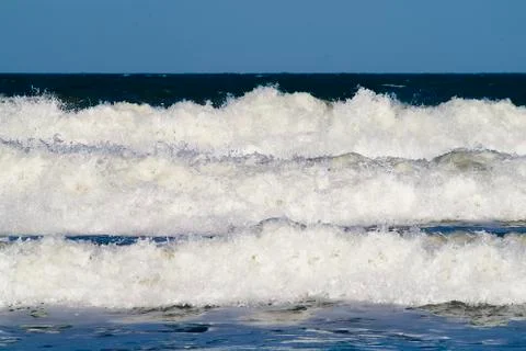 Three waves Stock Photos