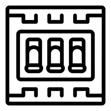 Three way light switch installing in wall socket Stock Illustration