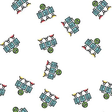 Three way matching vector seamless pattern Stock Illustration